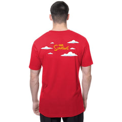 Texas Rangers New Era MLB x Simpsons 2026 Collab Clouds T-Shirt - MLB