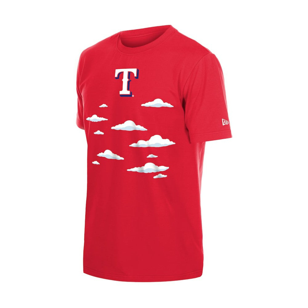 Texas Rangers New Era MLB x Simpsons 2026 Collab Clouds T-Shirt - MLB