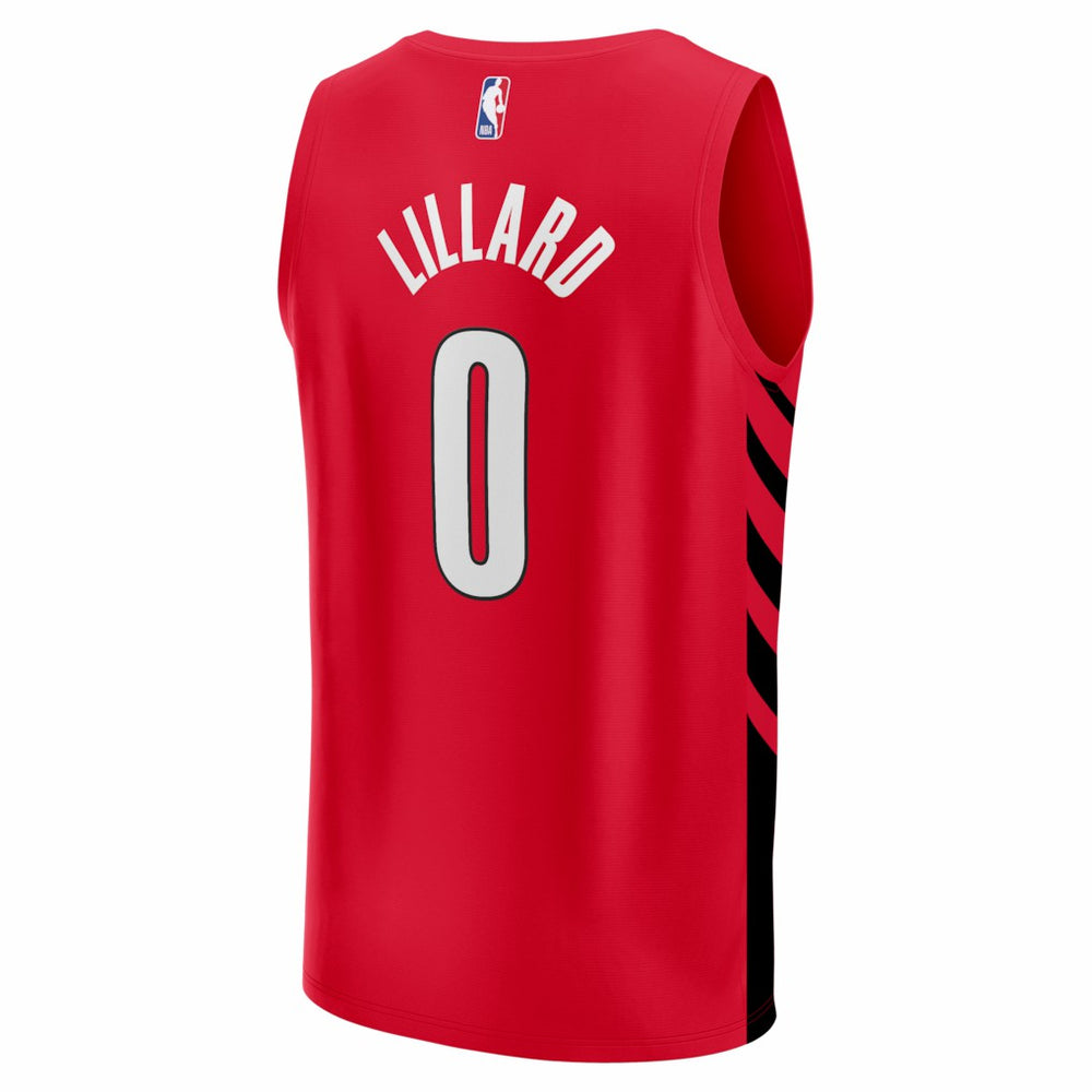 Damian Lillard Portland Trail Blazers Fast Break Replica Jersey Red Statement Edition - NBA