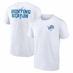 Detroit Lions Hunting Season T-Shirt White | NFL