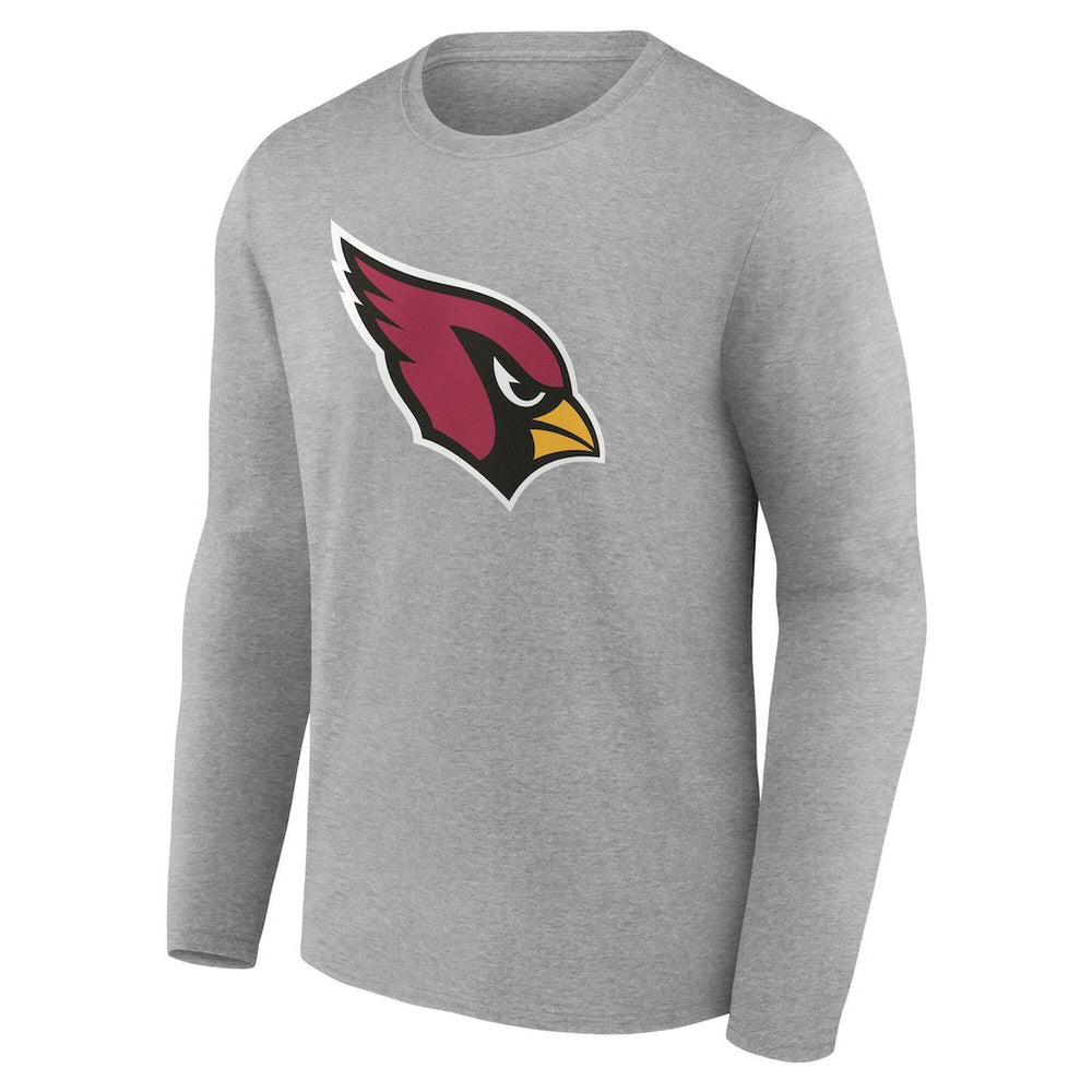 Arizona Cardinals Team Authentic Personalized Name & Number Long Sleeve T-Shirt Gray | NFL