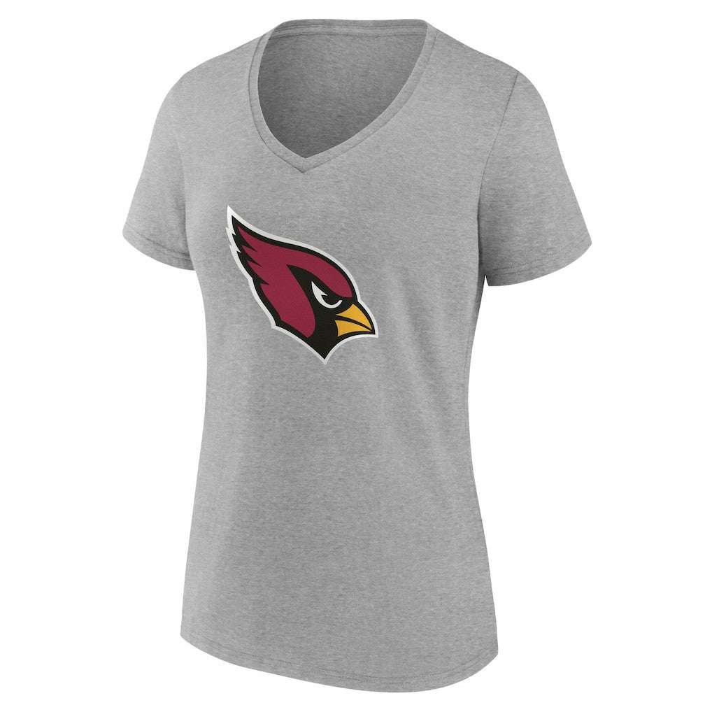 Arizona Cardinals Women's Team Authentic Personalized Name & Number V-Neck T-Shirt Gray | NFL