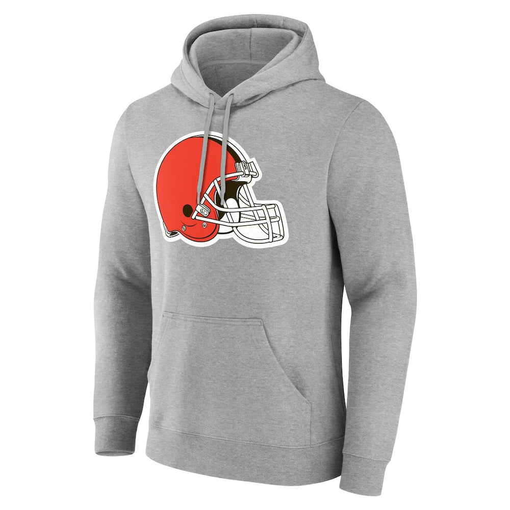 Cleveland Browns Team Authentic Personalized Name & Number Hoodie Gray | NFL