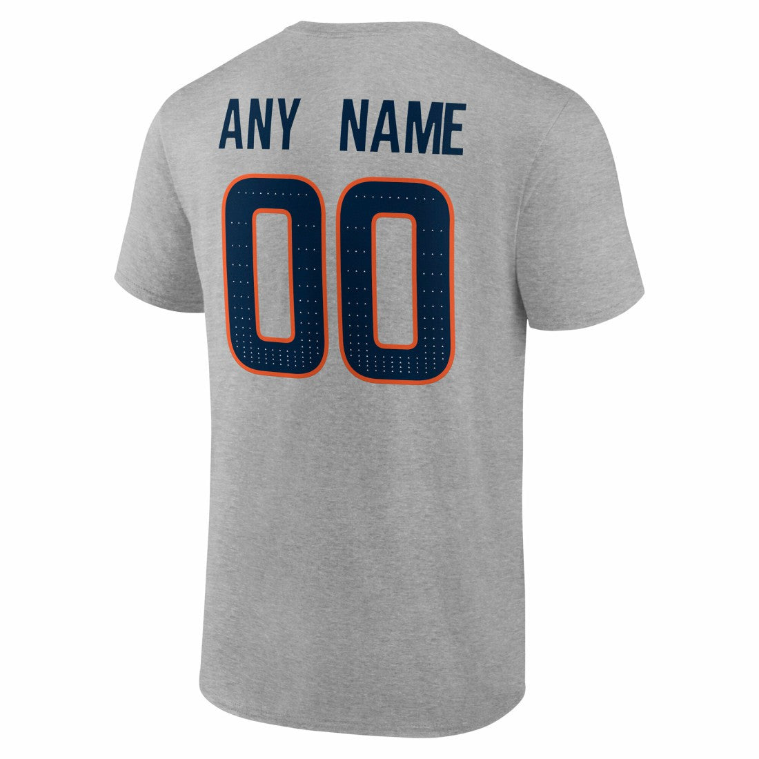 Denver Broncos Team Authentic Personalized Name & Number T-Shirt Gray | NFL