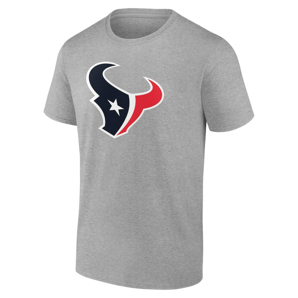 Houston Texans Team Authentic Personalized Name & Number T-Shirt Gray | NFL