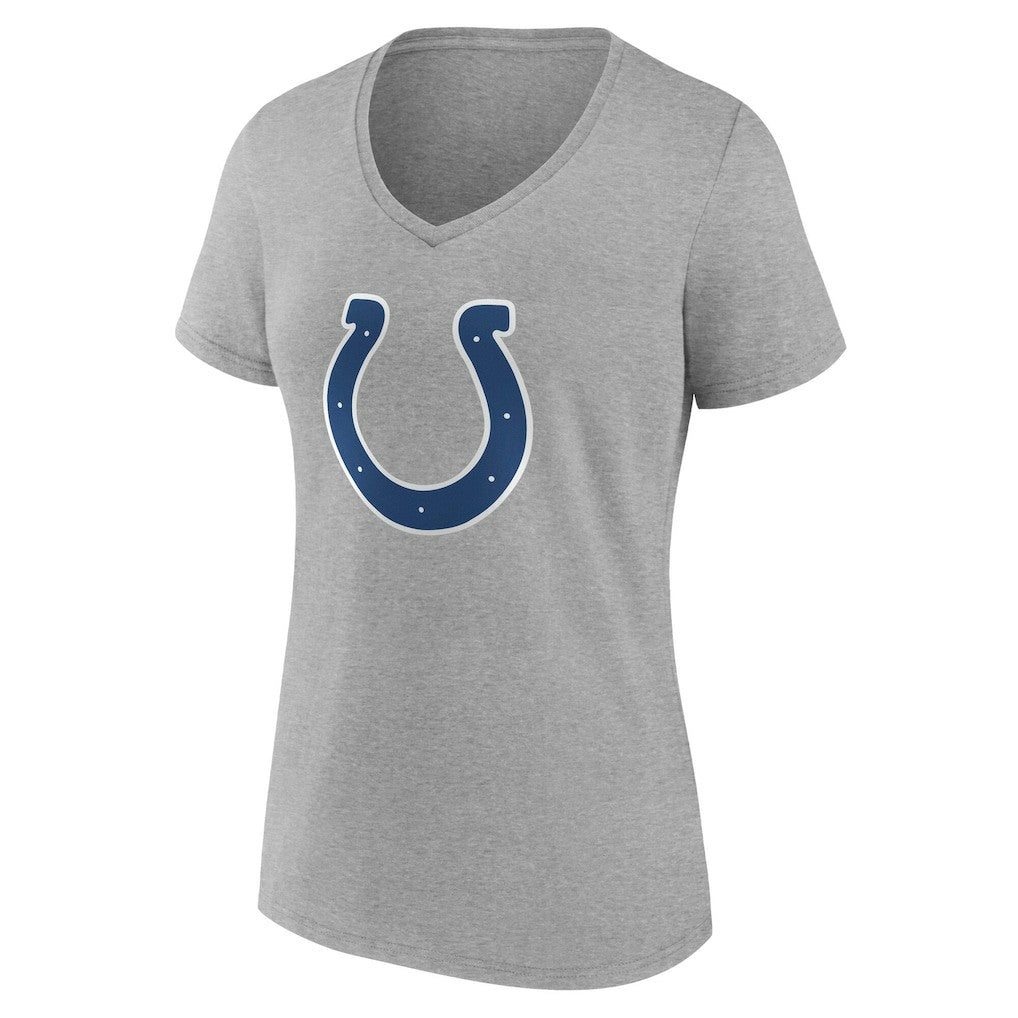 Indianapolis Colts Women's Team Authentic Personalized Name & Number V-Neck T-Shirt Gray | NFL