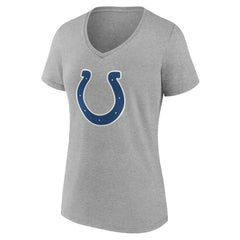 Indianapolis Colts Women's Team Authentic Personalized Name & Number V-Neck T-Shirt Gray | NFL