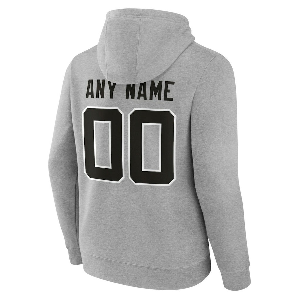 Jacksonville Jaguars Team Authentic Personalized Name & Number Hoodie Gray | NFL