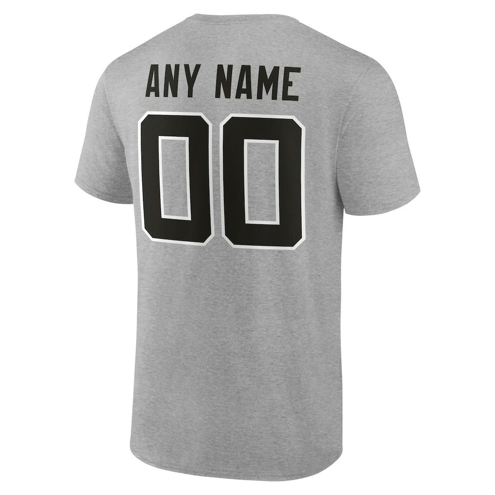 Jacksonville Jaguars Team Authentic Personalized Name & Number T-Shirt Gray | NFL
