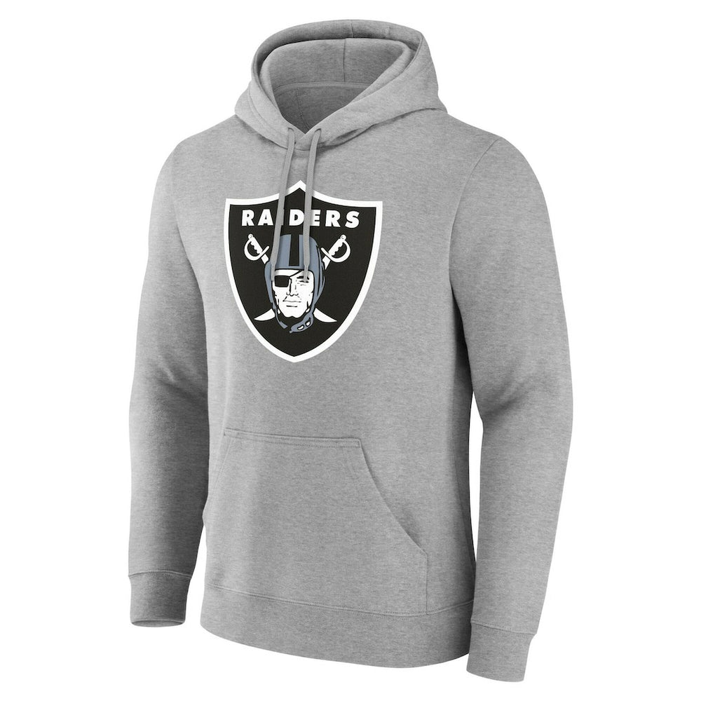 Las Vegas Raiders Team Authentic Personalized Name & Number Hoodie Gray | NFL