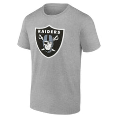 Las Vegas Raiders Team Authentic Personalized Name & Number T-Shirt Gray | NFL