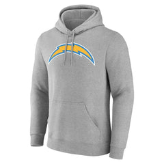 Los Angeles Chargers Team Authentic Personalized Name & Number Hoodie Gray | NFL