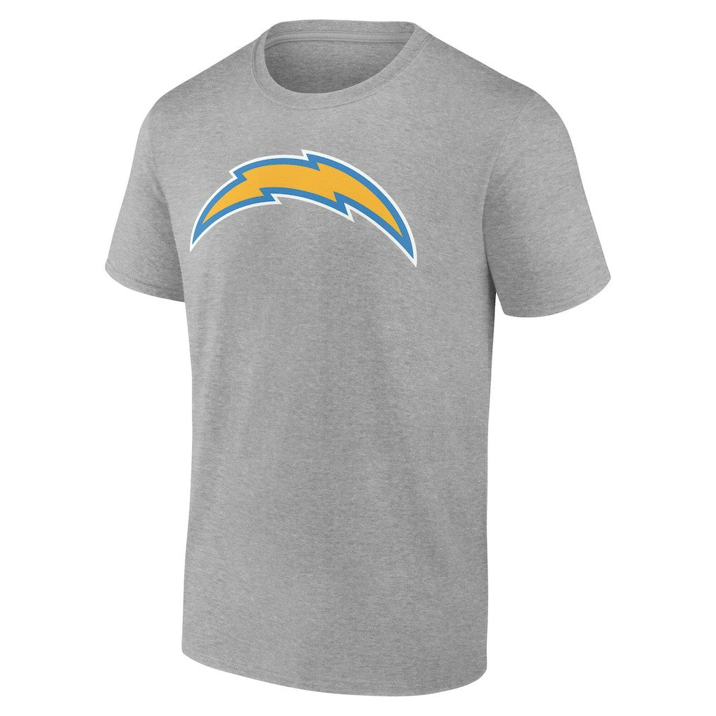 Los Angeles Chargers Team Authentic Personalized Name & Number T-Shirt Gray | NFL
