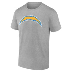 Los Angeles Chargers Team Authentic Personalized Name & Number T-Shirt Gray | NFL
