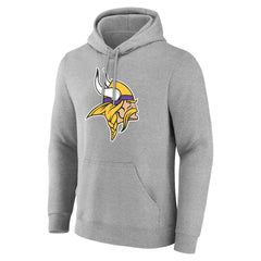 Minnesota Vikings Team Authentic Personalized Name & Number Hoodie Gray | NFL