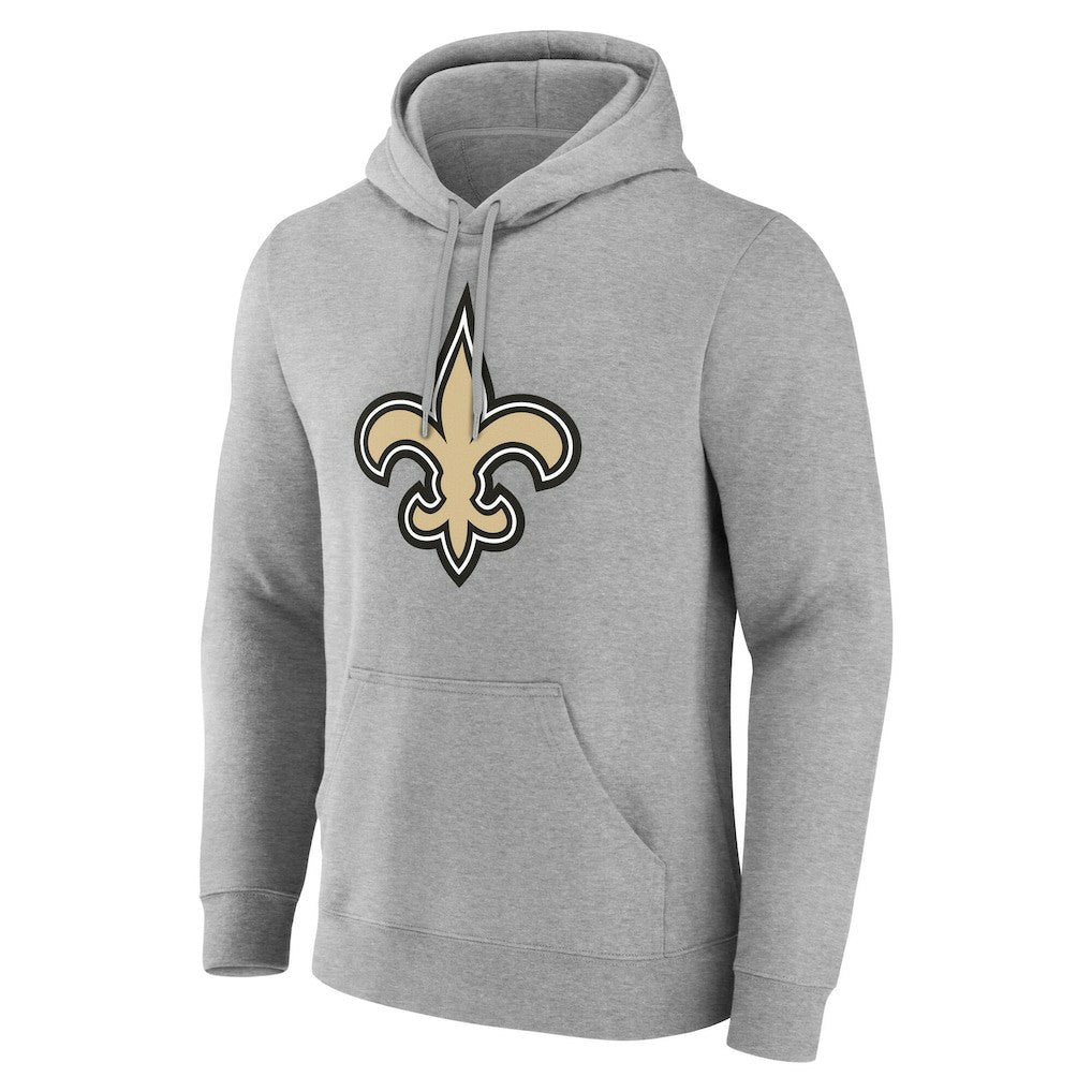 New Orleans Saints Team Authentic Personalized Name & Number Hoodie Gray | NFL