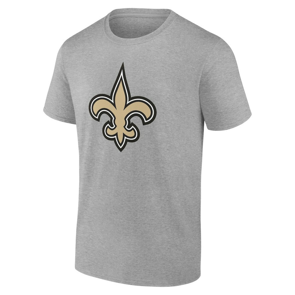 New Orleans Saints Team Authentic Personalized Name & Number T-Shirt Gray | NFL