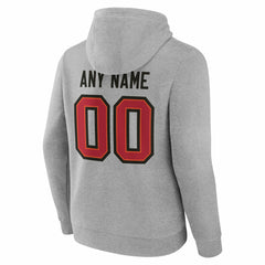 Tampa Bay Buccaneers Team Authentic Personalized Name & Number Hoodie Gray | NFL