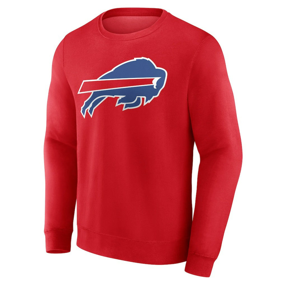 Buffalo Bills Team Authentic Personalized Name & Number Sweatshirt Red | NFL