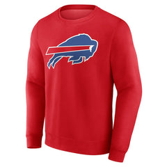 Buffalo Bills Team Authentic Personalized Name & Number Sweatshirt Red | NFL
