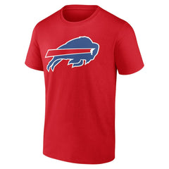 Buffalo Bills Team Authentic Personalized Name & Number T-Shirt Red | NFL
