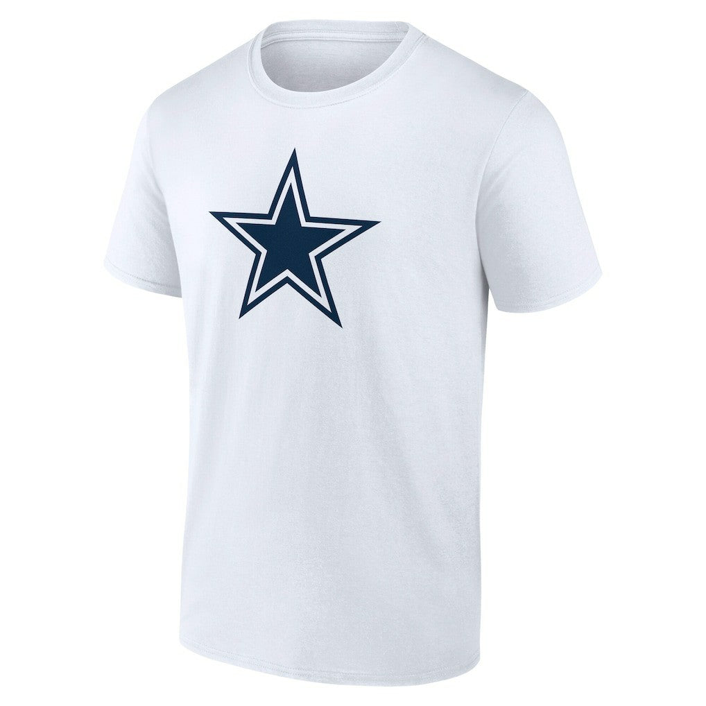 Dallas Cowboys Team Authentic Personalized Name & Number T-Shirt White | NFL