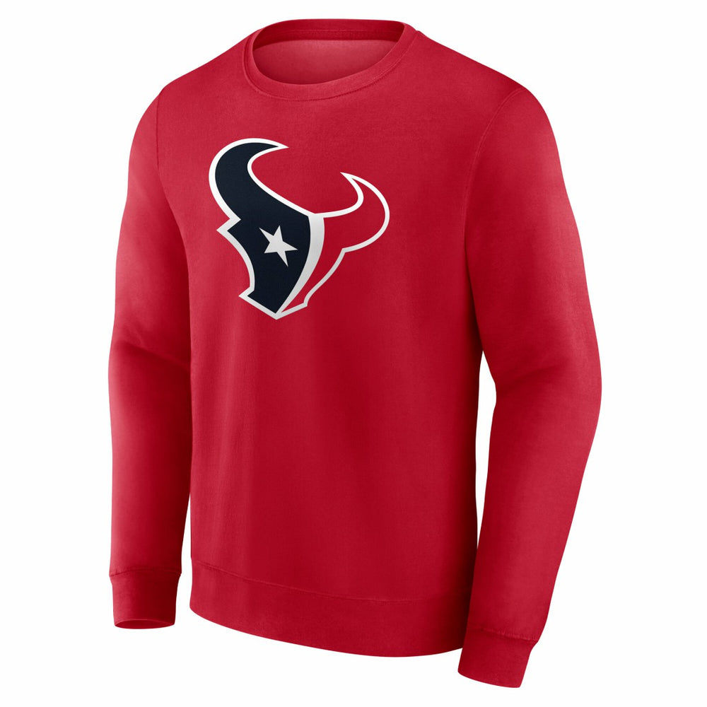 Houston Texans Team Authentic Personalized Name & Number Sweatshirt Red | NFL