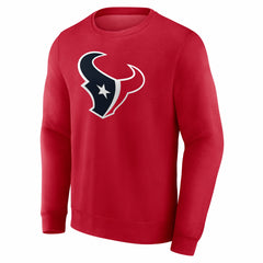 Houston Texans Team Authentic Personalized Name & Number Sweatshirt Red | NFL
