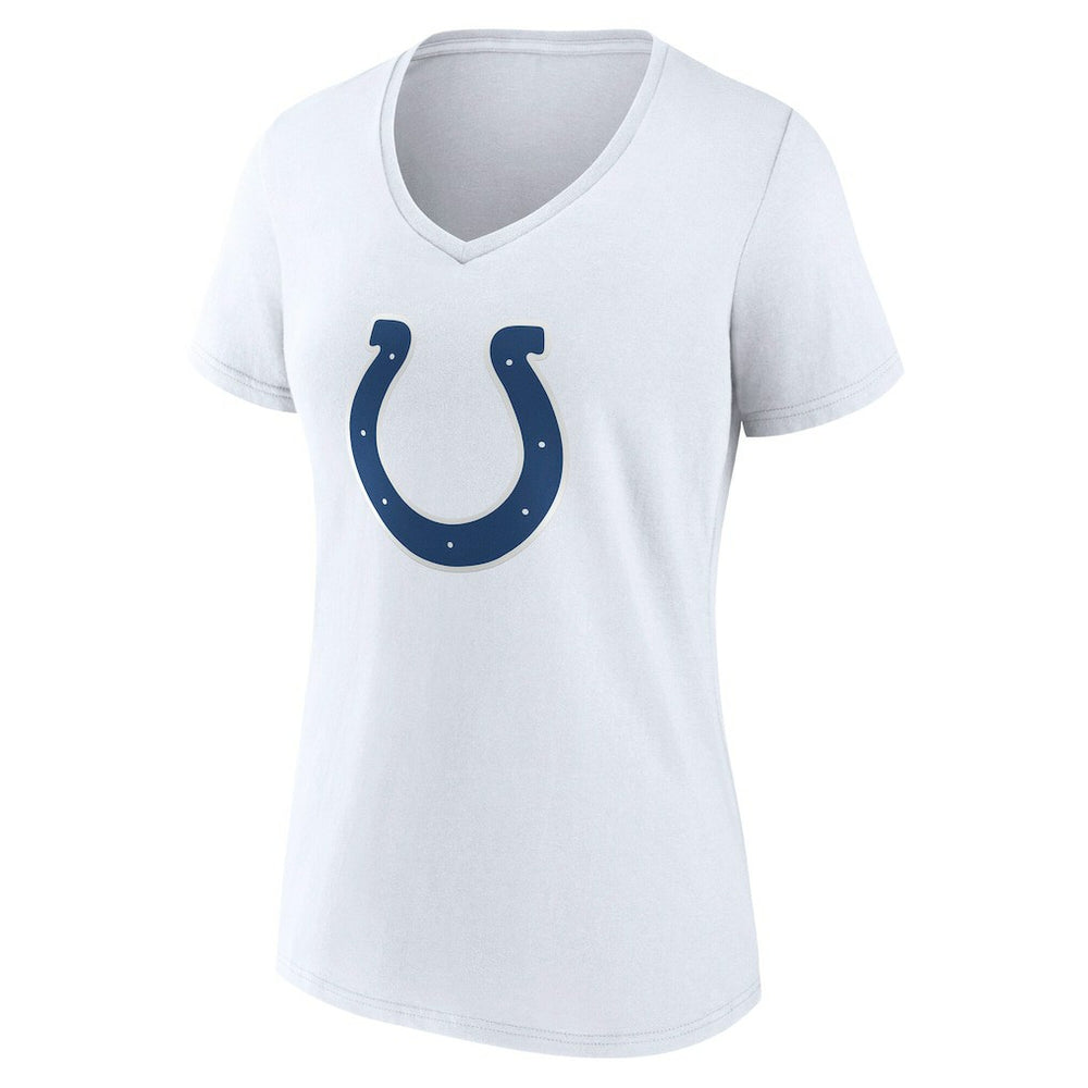 Indianapolis Colts Women's Team Authentic Personalized Name & Number V-Neck T-Shirt White | NFL
