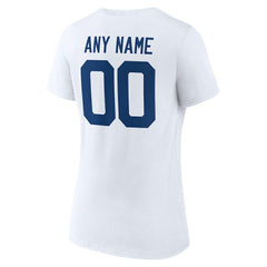 Indianapolis Colts Women's Team Authentic Personalized Name & Number V-Neck T-Shirt White | NFL