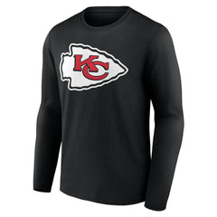 Kansas City Chiefs Team Authentic Personalized Name & Number Long Sleeve T-Shirt Black | NFL