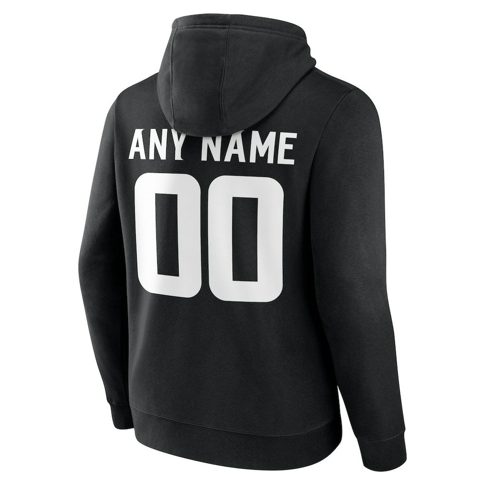 Minnesota Vikings Team Authentic Personalized Name & Number Hoodie Black | NFL