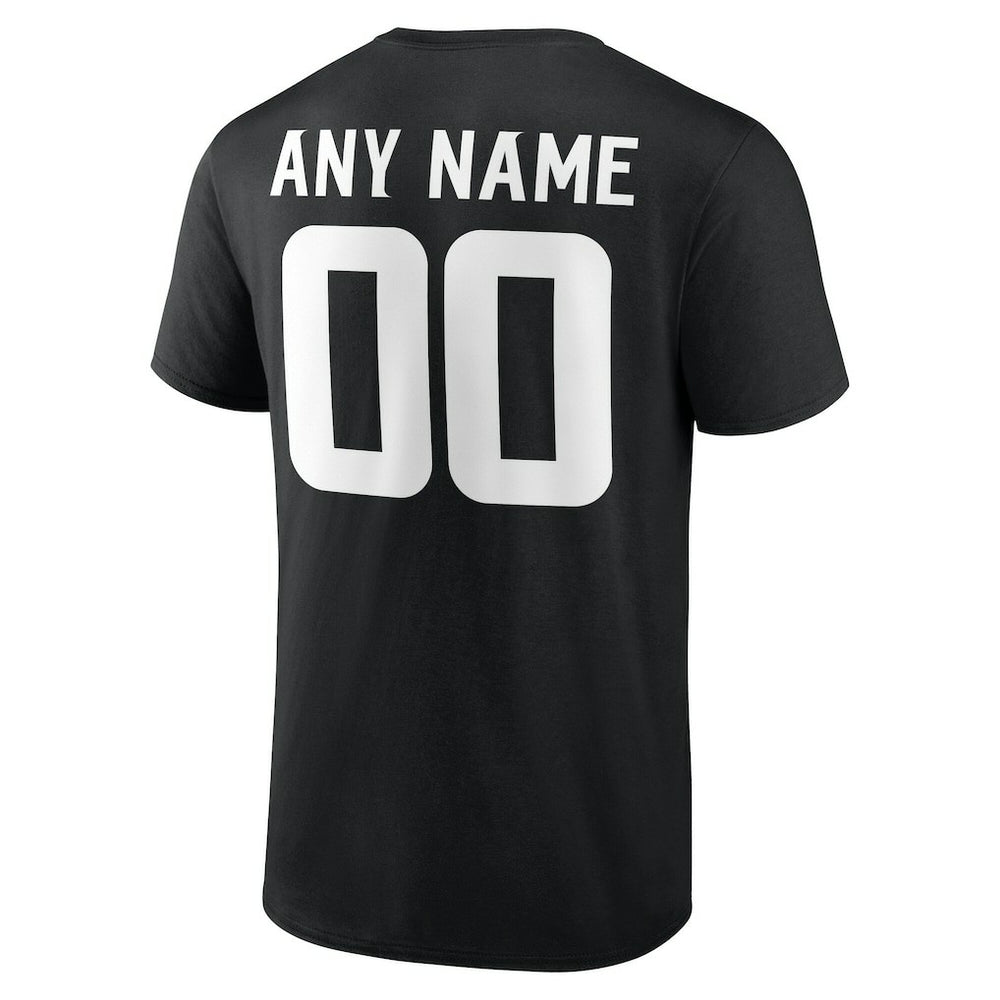 Minnesota Vikings Team Authentic Personalized Name & Number T-Shirt Black | NFL