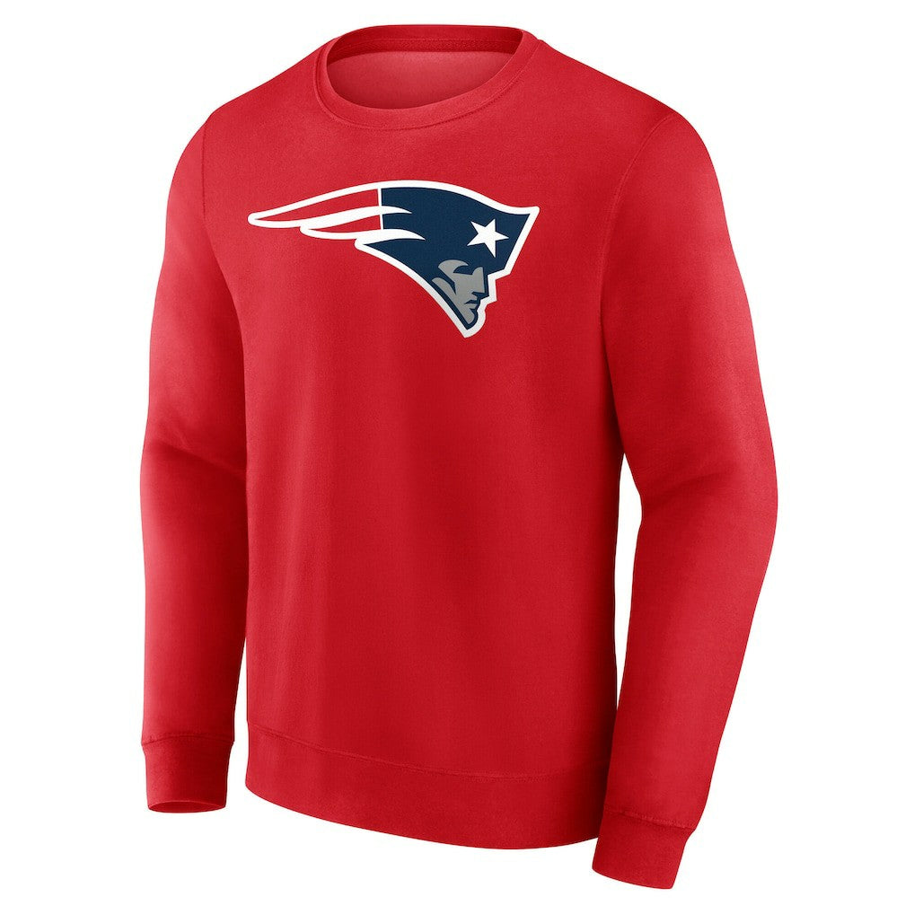 New England Patriots Team Authentic Personalized Name & Number Sweatshirt Red | NFL