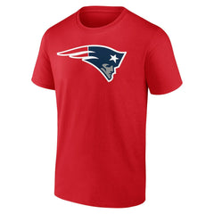 New England Patriots Team Authentic Personalized Name & Number T-Shirt Red | NFL