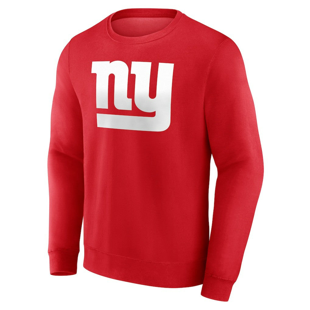 New York Giants Team Authentic Personalized Name & Number Sweatshirt Red | NFL