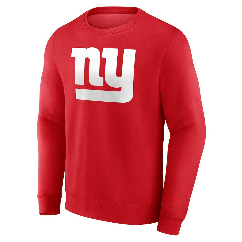 New York Giants Team Authentic Personalized Name & Number Sweatshirt Red | NFL