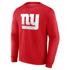 New York Giants Team Authentic Personalized Name & Number Sweatshirt Red | NFL