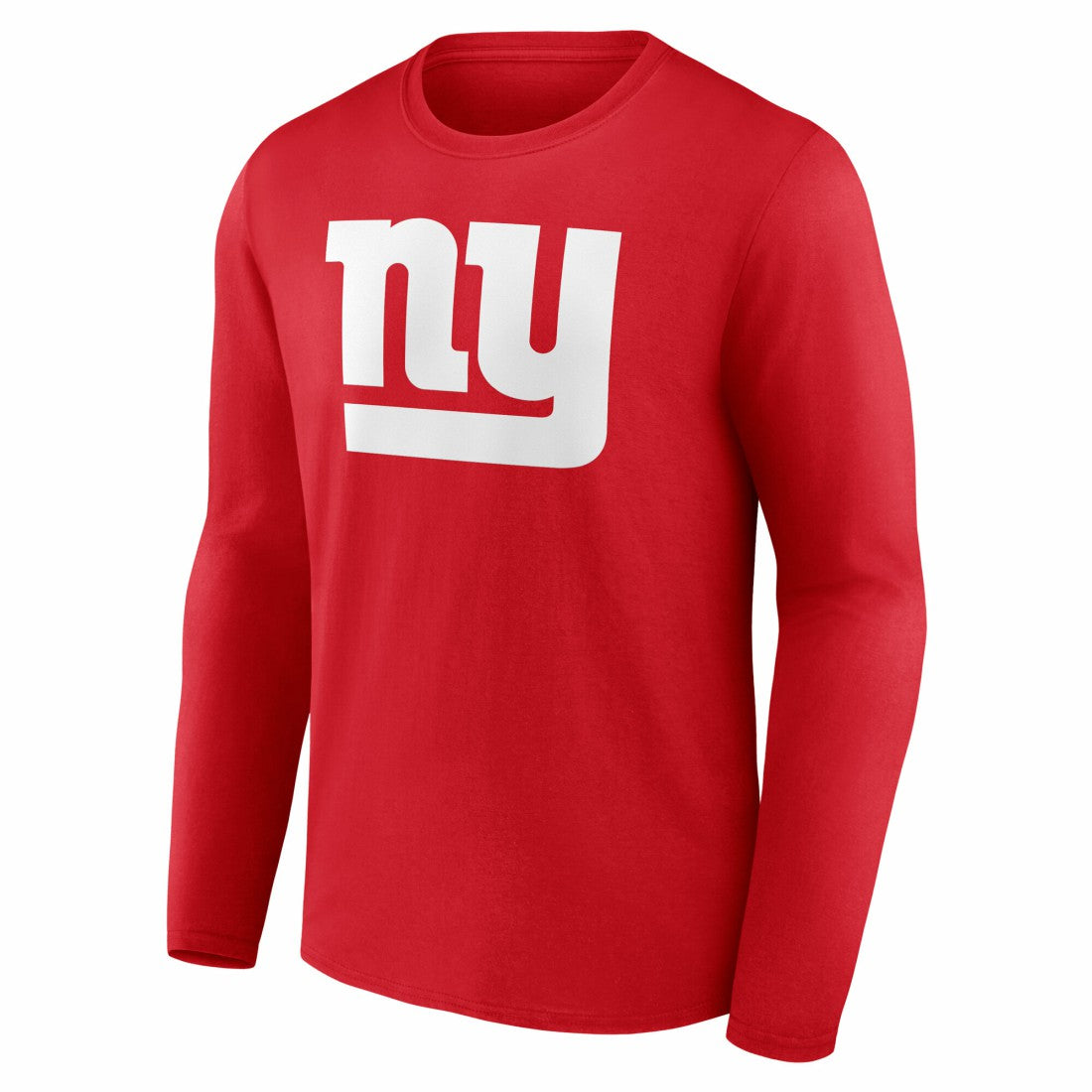 New York Giants Team Authentic Personalized Name & Number Long Sleeve T-Shirt Red | NFL
