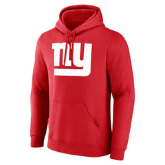 New York Giants Team Authentic Personalized Name & Number Hoodie Red | NFL