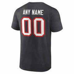 Tampa Bay Buccaneers Team Authentic Personalized Name & Number T-Shirt Charcoal | NFL