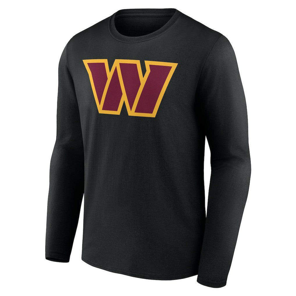 Washington Commanders Team Authentic Personalized Name & Number Long Sleeve T-Shirt Black | NFL