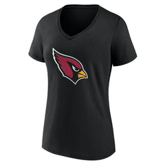 Arizona Cardinals Women's Team Authentic Personalized Name & Number V-Neck T-Shirt Black | NFL