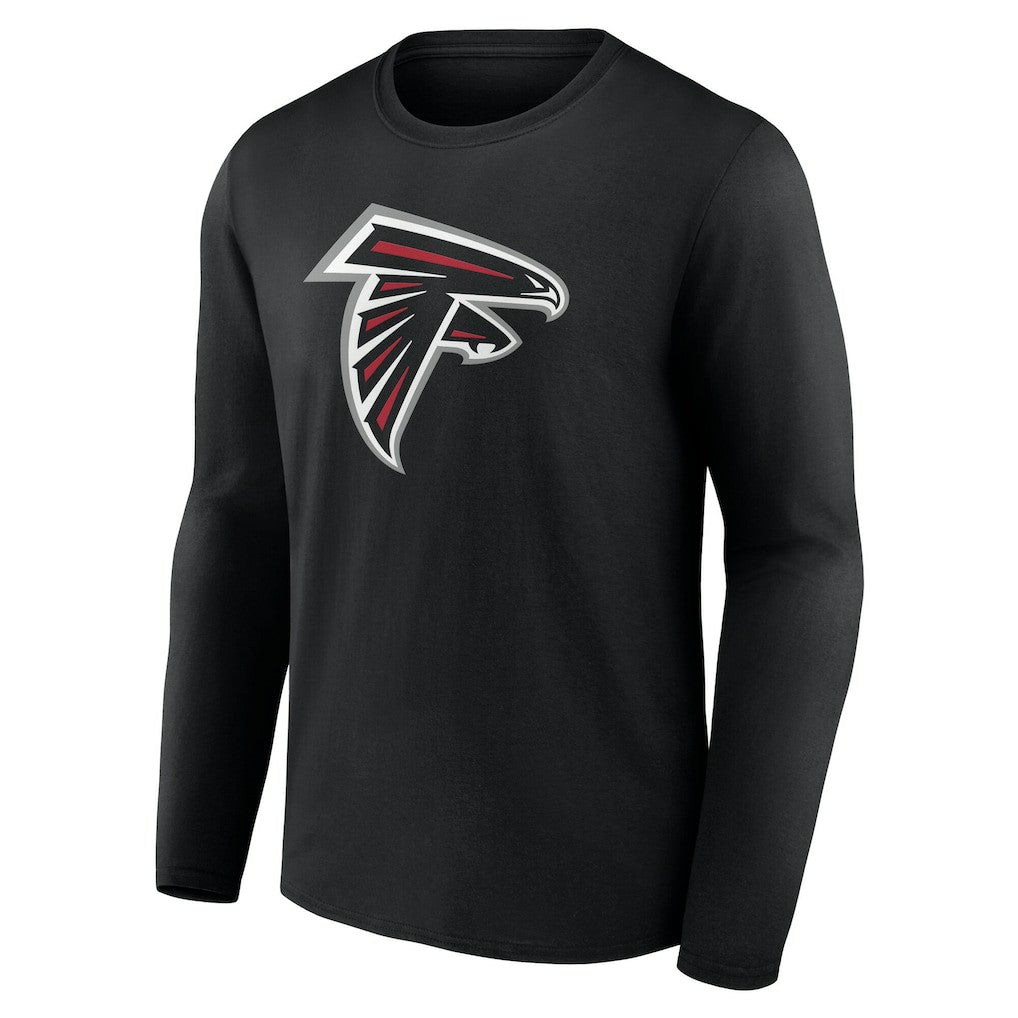 Atlanta Falcons Team Authentic Personalized Name & Number Long Sleeve T-Shirt Black | NFL