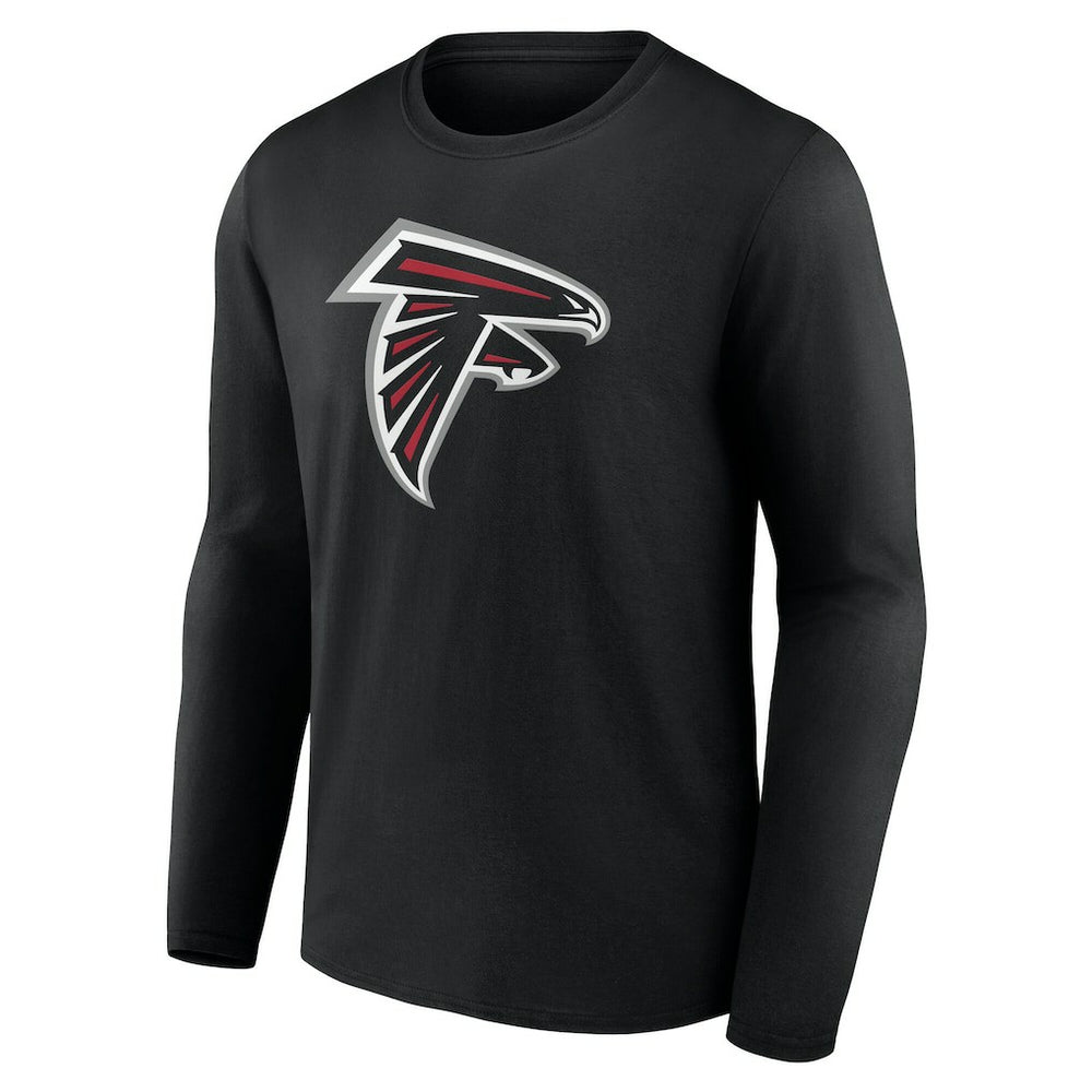 Atlanta Falcons Team Authentic Personalized Name & Number Long Sleeve T-Shirt Black | NFL