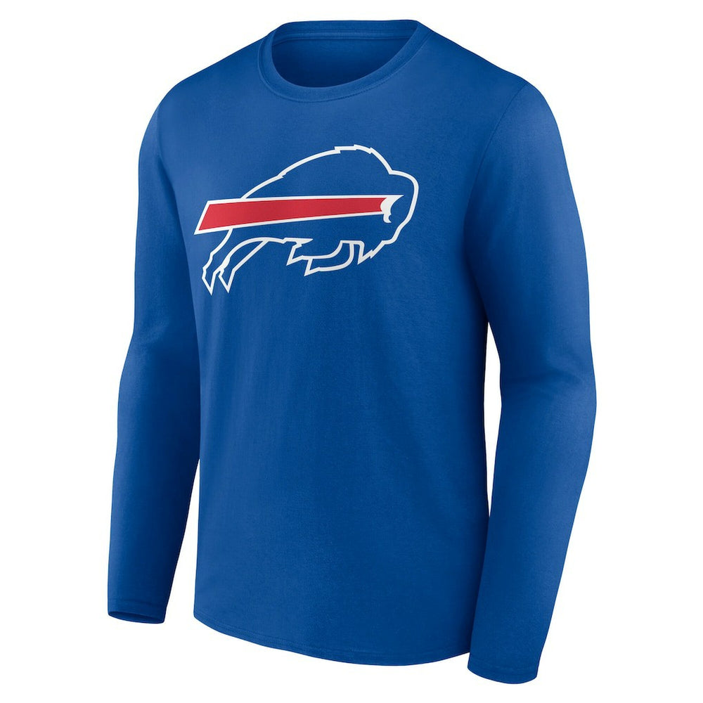 Buffalo Bills Team Authentic Personalized Name & Number Long Sleeve T-Shirt Royal | NFL