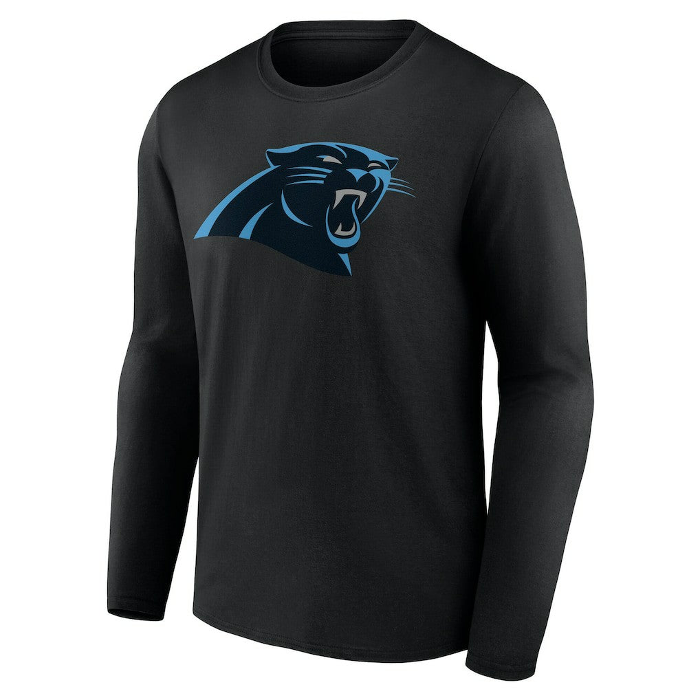 Carolina Panthers Team Authentic Personalized Name & Number Long Sleeve T-Shirt Black | NFL