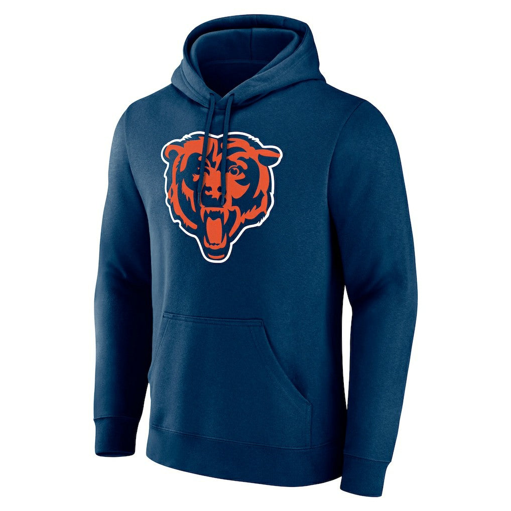 Chicago Bears Team Authentic Personalized Name & Number Hoodie Navy | NFL
