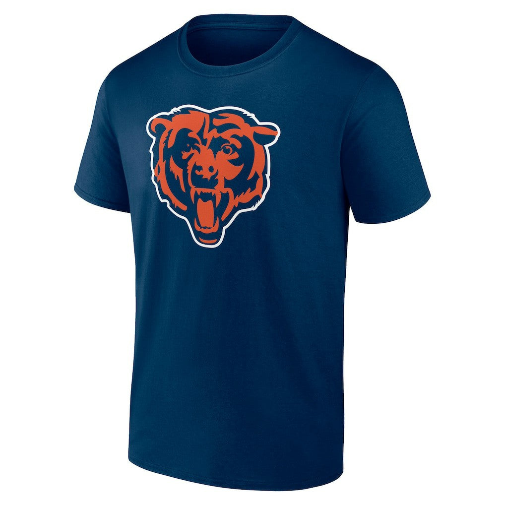 Chicago Bears Team Authentic Personalized Name & Number T-Shirt Navy | NFL