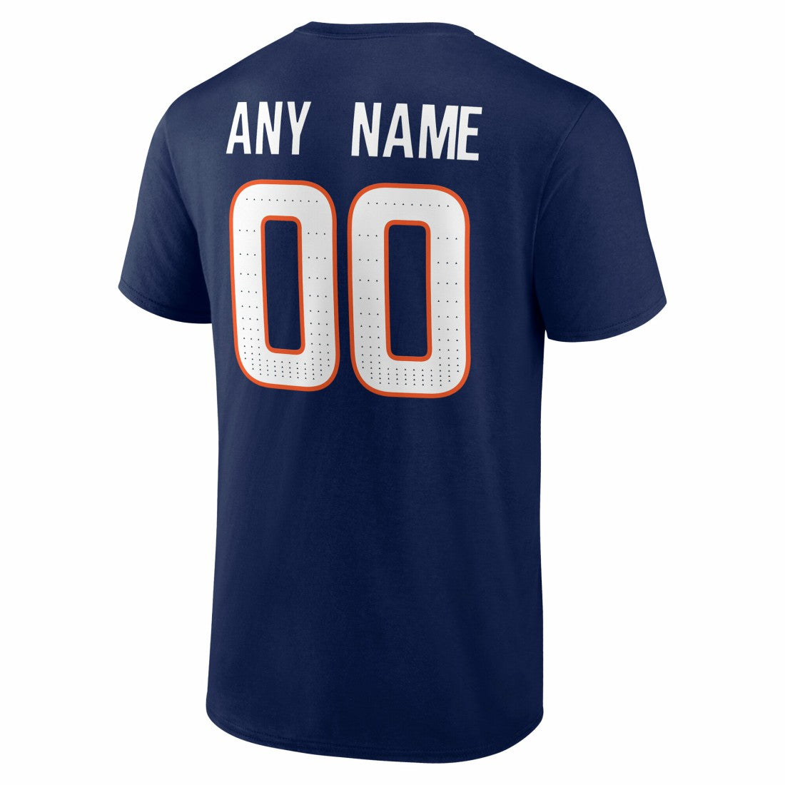 Denver Broncos Team Authentic Personalized Name & Number T-Shirt Navy | NFL